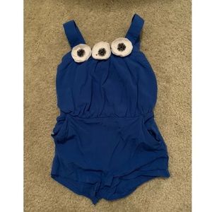 🔆 12-18 M Janie and Jack Blue Romper